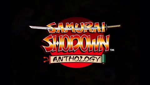 Samurai Shodown Anthology title screen for PSP